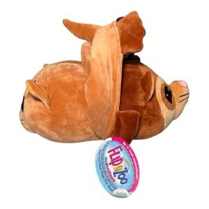 NEW! Flipazoo Mushmillows Reversible Plush Toy Otter Ferret 15"